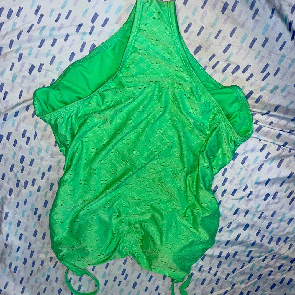 Green bathing suit